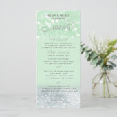 ネオミントシルバー シック グリッタリー トレンディー カリグラフィー メニュー (スタンド正面)