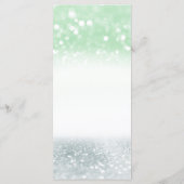 ネオミントシルバー シック グリッタリー トレンディー カリグラフィー メニュー (裏面)