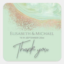 ネオミントバラ金ゴールドアガテ書感謝してい道ユーザ スクエアシール