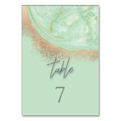 ネオミントロセゴールド大理石瑪瑙の書エレガント跡 テーブルナンバー (裏面)