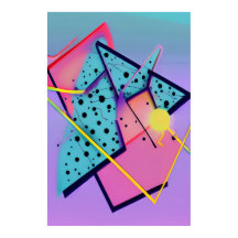 ネオメンフィスデザインケンゲージレトロウェーブーファインアート