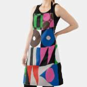 ネオモダニズムの絵柄抽象芸術g エプロン (インサイチュ)