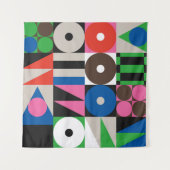 ネオモダニズムの絵柄抽象芸術g タペストリー (正面(横))