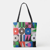 ネオモダニズムの絵柄抽象芸術g トートバッグ (裏面)