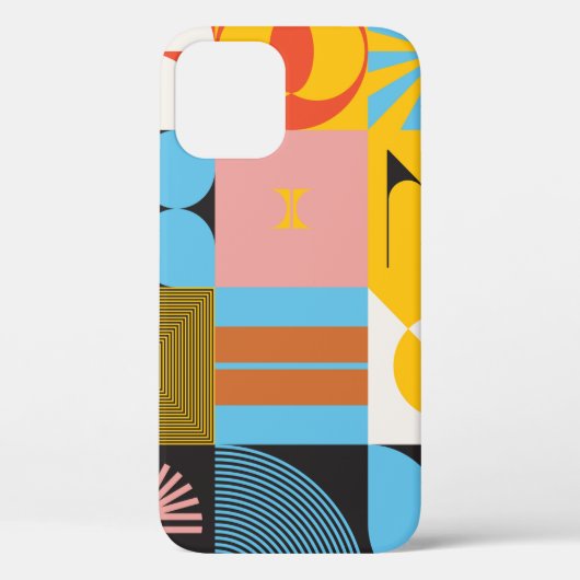 ネオモダニズムの絵柄抽象芸術g Case-Mate iPhoneケース (裏面)