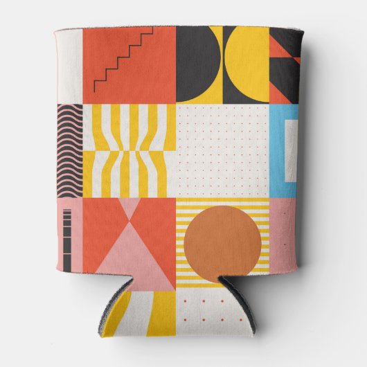 ネオモダニズム:抽象芸術幾何学芸術 缶クーラー (正面)