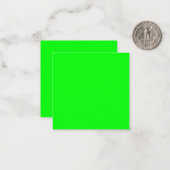 ネオモダングリ無地のン明るいカッコいい平野 ノートカード (正面/裏面インサイチュ)