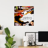 ネオレトロプリント ポスター (ホームオフィス)