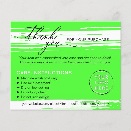 ネオンありがとう洗濯のヒントケア説明書 チラシ (正面)