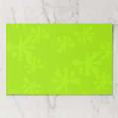 ネオンおもしろいグリーンスライムキッズパーティー紙ランチョンマット ペーパーパッド (正面)