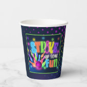 ネオンおもしろいボーリングカップ 紙コップ (裏面)