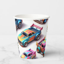 ネオンおもちゃ車の誕生日パーティセット