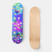 ネオンお洒落ワンダーランド花蝶 スケートボード (正面)