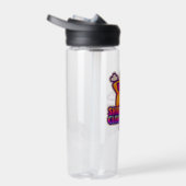 ネオンかわいいスター – 「曇り日でも輝く」 ウォーターボトル (右面)