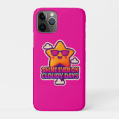 ネオンかわいいスター – 「曇り日でも輝く」 Case-Mate iPhoneケース (裏)