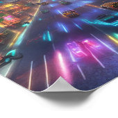 ネオンが掲げるサイバーパンクバンコクポスター ポスター (角)