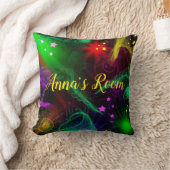 ネオンが暗いの枕にカスタム輝く クッション (ブランケット)