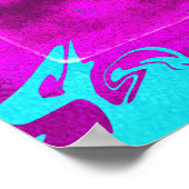 ネオンきらめく車のポスター – "輝き過ぎ" ポスター (角)