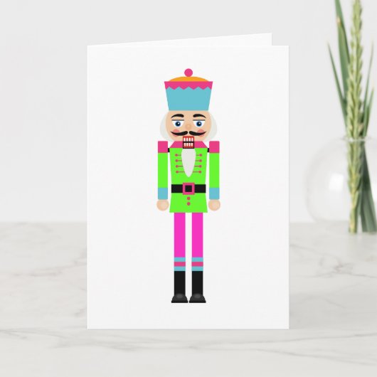 ネオンくるみ割りのクリスマスの挨拶状 シーズンカード (正面)