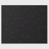 ネオンこうもり ラッピングペーパー (フラット)