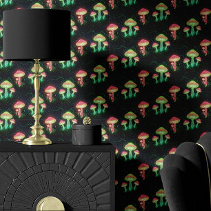 ネオンと森の床 壁紙