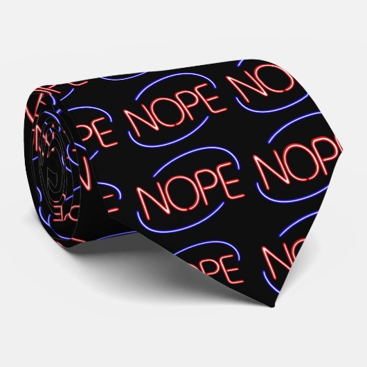 ネオンのオープンサイン風NOPE ネクタイ (ロール)