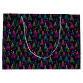 ネオンのクリスマスツリー ラージペーパーバッグ (裏面)