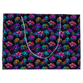 ネオンのクリスマスプレゼント ラージペーパーバッグ (裏面)