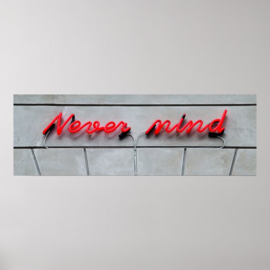 ネオンのサインは気にしない ポスター (正面)