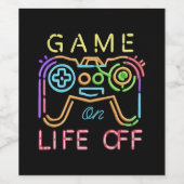 ネオンのストリップのライフ ワインラベル (シングルラベル)