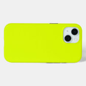 ネオンのチャートレ無地のーズ色 |トレンディー色 Case-Mate iPhoneケース (裏面 (横))