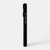 ネオンのデジタルトラの芸術 iPhone 16ケース (左側面)