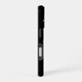 ネオンのデジタルトラの芸術 iPhone 16ケース (右側面)