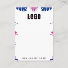 ネオンのトロピカルエキゾチックなパーム離れのイヤリングディスプレイ 名刺