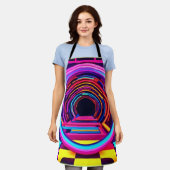 ネオンのトンネルの寸法 エプロン (着用した状態)