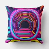 ネオンのトンネルの寸法 クッション (正面)