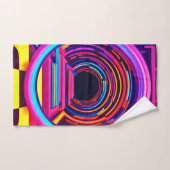 ネオンのトンネルの寸法 バスタオルセット (ハンドタオル)