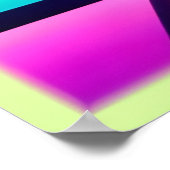 ネオンのトンネルの寸法 ポスター (角)