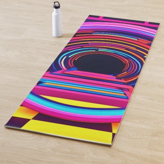ネオンのトンネルの寸法 ヨガマット (インサイチュ)