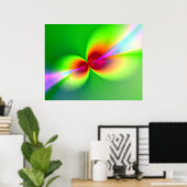 ネオンのノードを隠す ポスター (ホームオフィス)