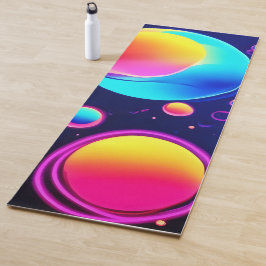 ネオンのバブル宇宙 ヨガマット