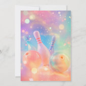 ネオンのホログラフィックボーリングが一部のおもしろいパーティーを破壊 招待状 (裏面)