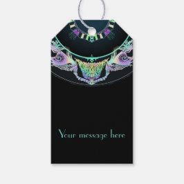 ネオンのマリンスケッチ、パーソナライズ可能 ギフトタグ