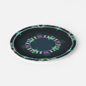 ネオンのマリンスケッチ ペーパープレート (アングル)