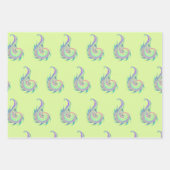 ネオンのマリンスケッチ ラッピングペーパーシート (正面2)