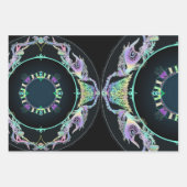 ネオンのマリンスケッチ ラッピングペーパーシート (正面)