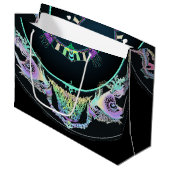 ネオンのマリンスケッチ ラージペーパーバッグ (正面アングル)