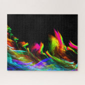 ネオンの光とパーティー ジグソーパズル (横)