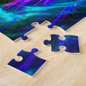 ネオンの光とパーティー ジグソーパズル (側面)