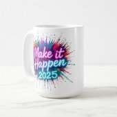 ネオンの台本で起こす コーヒーマグカップ (正面左)